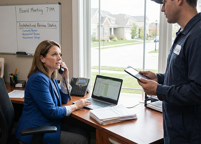 On-site manager duties