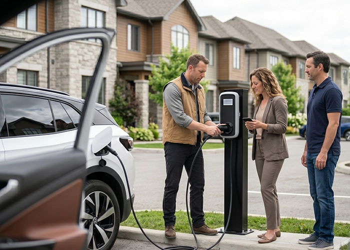 HOA EV charging installation