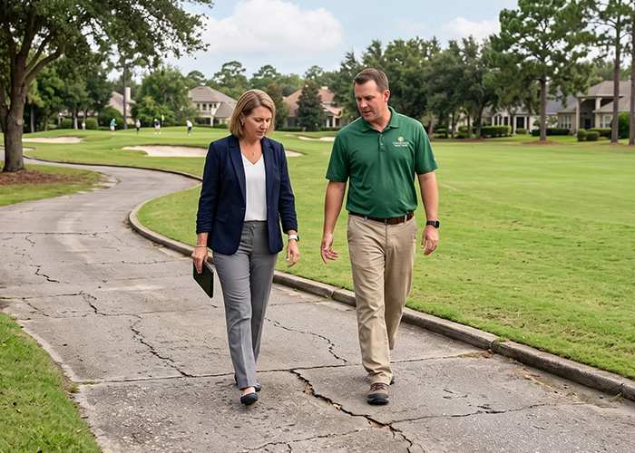 HOA golf course management