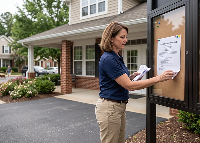 HOA meeting notice requirements
